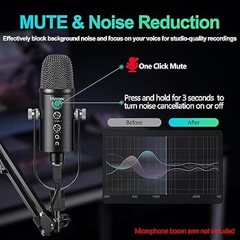 micciページです。 Amazon.com: Mercase USB Condenser Microphone for PC, Mac